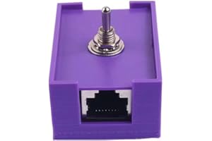 Suapouen RJ45 Network Cable Switch LAN Controller Switch CAT5/CAT6 Twisted Pair Toggle Switch Network