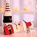 NEILDEN Cute Christmas Sweater Wine Bottle Cover, Handmade Wine Bottle Sweater for Christmas Decorations Cute Christmas Sweater Party Decorations 2pcs