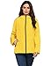 LOMON Rain Jacket Women Packable Pouch Lightweight Raincoat Travel Hiking (Yellow,S)