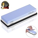 Chefic Whetstone 2-IN-1 Premium Sharpening Stone 2000/6000 Grit Waterstones Kit - Chefic Knife Sharpener Stone Safe Honing Holder Silicone Base Included, Polishing Tool for Kitchen/Pocket Knives/Blade