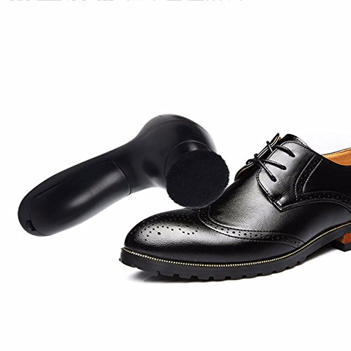 Portable Handheld Automatic Electric Shoe Brush Shine Polisher with 4 Brush Heads - Thumbnail 4