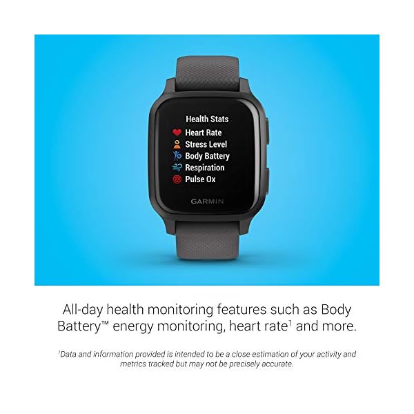 Garmin-Venu-Sq-GPS-Smartwatch-with-All-day-Health-Monitoring-and-Fitness-Features-Built-in-Sports-Apps-and-More-Shadow-Grey-with-Slate-Bezel Garmin Venu Sq GPS Smartwatch with All-day Health Monitoring and Fitness Features, Built-in Sports Apps and More, Shadow…