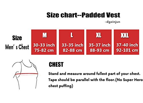 image for DGYAO Men's Padded Compression Shirt Training Vest(3-Pad) Sleeveless T