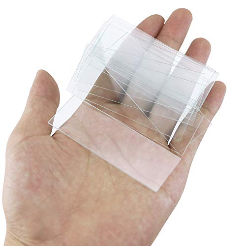 Twdrer 100PCS Clear Transparent Blank Microscope Slides and 100PCS Square Coverslips Cover Glass (22mm x 22mm) - Thumbnail 2
