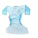 LukLoy Men's Adults Cloth Diapers for Incontinence Care Protective Underwear -Dual Opening Pocket Washable Adjustable Reusable Leakfree (Sky Blue)