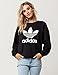 adidas Originals Women's Outerwear Trefoil Sweatshirt, Black, Small