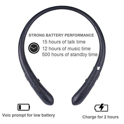 2 Bluetooth+Retractable+Headphones+Wireless+Earphones