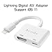Lightning to HDMI Adapter, Acode Lightning Digital AV Adapter with Lightning Charging Port for iPhone, iPad and iPod Models on 1080P HDTV Display Monitor Projector