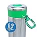 LunchBots Insulated Kids' Water Bottle (14oz) - Keeps Drinks Cold for 24 Hours - Lightweight Stainless Steel - Double Walled, Dishwasher Safe and Durable - Green