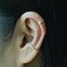 0.8, 20 gauge Fake Conch Piercing Ear Cuff, Cartilage Earring, Fake Body Piercing, Ear cuff, Holiday Gift, for her, Handmade Gift