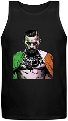Yuanfang Nong Mens UFC Conor McGregor Sleeveless Tank Tops S Black