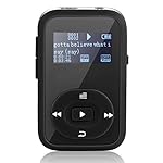 FecPecu 8GB MP3 Player, Clip Updated Bluetooth Music Player, Hi-Fi Sound Portable Audio Player with FM Radio, Recording Function Expandable Up to 64GB (Black)