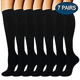 Compression Socks for Men & Women – BEST for Athletic & Medical, Running, Flight, Travel, Nurses-15-20 mmhg