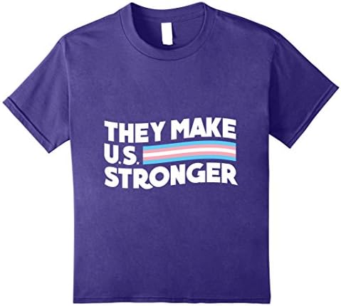 Kids They make U.S stronger T-shirt 12 Purple