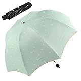 Jenabee® Black Vinyl Underneath Parasol Bowknot Sun Block Umbrella Sun-Proof Rain Umbrellas UV Protective