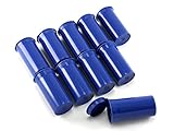 Skyway Viper Waterproof Airtight Smell Proof Stash Box Odor Sealing Container Prescription Vial Bottle with Child Resistant Squeeze Top Cap 1.6 OZ 13 Dram - Set of 10 (Blue)
