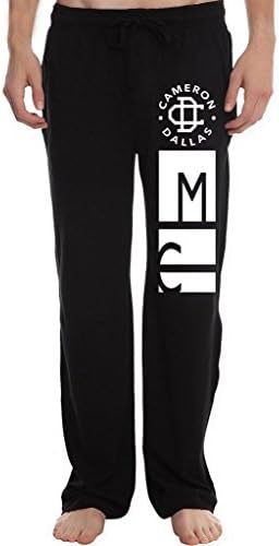 XINGJX Men's Magcon Boys Cameron Dallas Running Workout Sweatpants Pants L Black