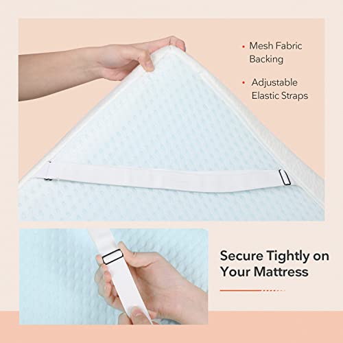 Sweetnight XL Twin Mattress Topper, 2 Inch Cooling Gel Infused Foam