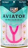 The AVIATOR Pet Bird Harness and Leash: Large Pink