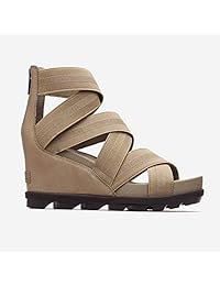 Sorel Joanie II - Sandalias de cuña con puntera abierta de piel para mujer