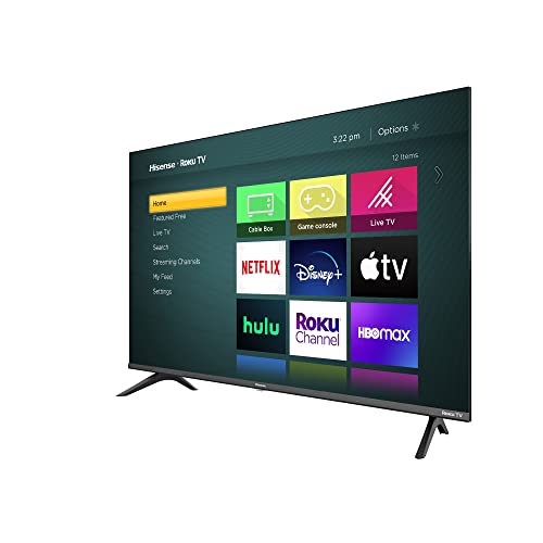 Hisense 43-Inch Class H4 Series LED Roku Smart TV with Google Assistant and Alexa Compatibility (43H4G, 2021 Model)