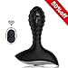 Anal Sex Toys with 10 Variable Vibration Modes for Safe Anal  Prostate Play , PALOQUETH Smooth Silicone Wireless Remote Butt Plug Vibrator for Beginner Intermediate