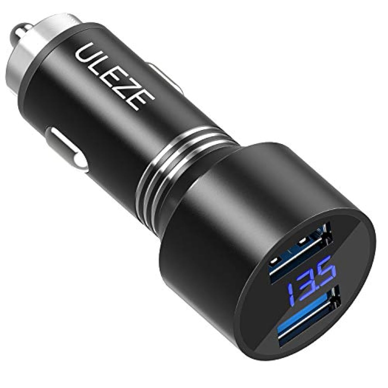 車載充電器 Qc3 0 2usbポート 車の電圧測定 車 電圧計 Led表示 Uleze Quick Charge 3 0 36w高速 カーチャージャー アルミ合金製 急速充電 スマホ充電器 シガーソケット Usb Iphone Ipad Android Iqos Ios 等対応 車載充電器 Qc3 0 2usbポート 車の電圧測定 車 電圧計 Led表示 Uleze Quick Charge 3 0 36w高速 カーチャージャー アルミ合金製 急速充電 スマホ充電器 シガーソケット Usb Iphone Ipad Android Iqos Ios 等対応