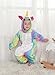 Goldtry Soft Flannel Child Cosplay Costumes Pajamas Cute Kids Multi-Colors Unicorn Onesie Gift Rainbow 125#