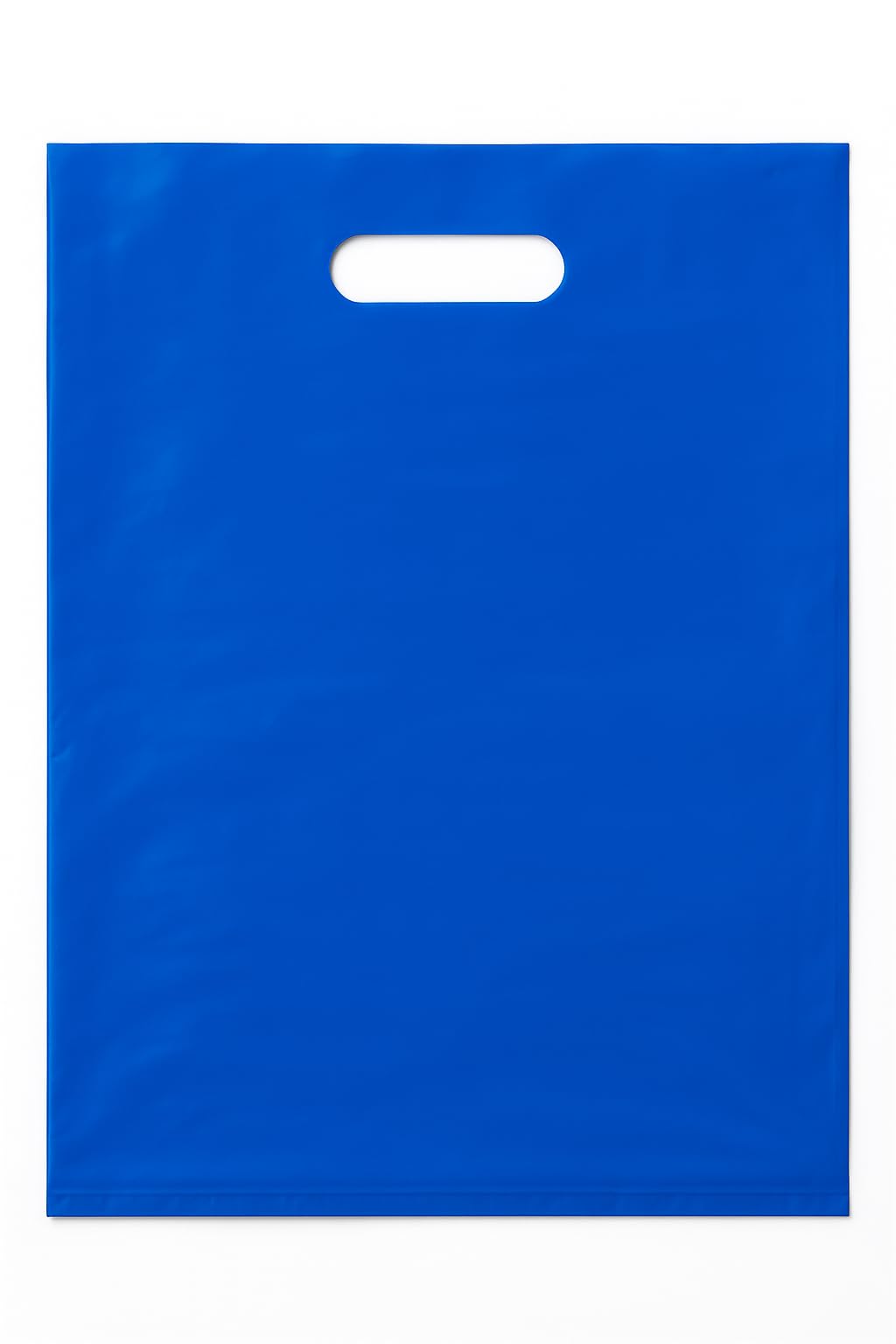 Photo 1 of ASSUREPAK LDPE Die Cut Merchandise Plastic Bags - 100 Bags - 12"x15" - 1.5 mil - Blue - 1215DCBLUE