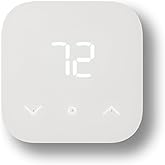Amazon Smart Thermostat, Save money and energy, Works with Alexa and Ring, C-wire required