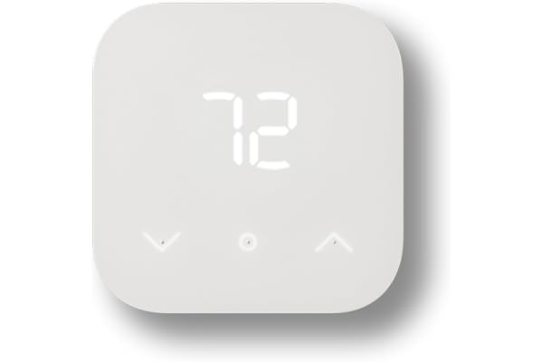 Amazon Smart Thermostat â€“ Save money and energy - Works with Alexa and Ring - C-wire required