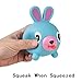 PROLOSO Squishy Toys Squeaky Fidget Tongues Alternative Animals Squeeze Stress Relief Pack of 6