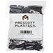 Prescott Plastics Made in USA 1/2 x 1 1/2 Inch Rectangle Black Plastic Plug End Cap Plastic Hole Plugs Inserts, Metal Tubing, Fences, Glide Protection from Chair Legs, Furniture and Floors (10 Pack)