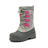 DREAM PAIRS Little Kid Knorth Grey Pink Isulated
