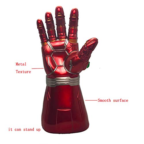 XXF Iron Man Infinity Gauntlet. Iron Man Infinity Glove led Stone Light Up Halloween Cosplay for Kids