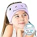 CozyPhones Over The Ear Headband Headphones - Kids Headphones Volume Limited with Thin Speakers & Super Soft Fleece Headband - Purple Frog