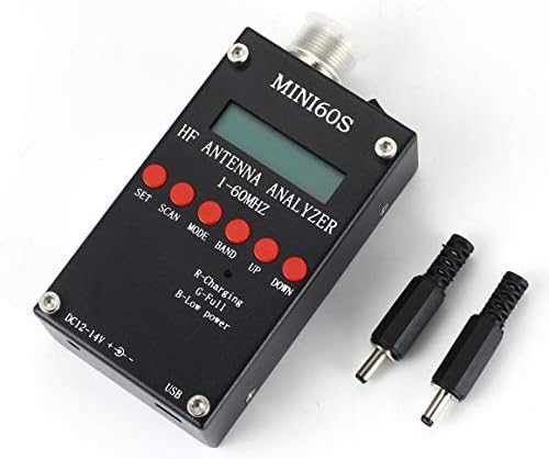 Funnyrunstore Mini60 Sark100 HF ANT SWR Antenna Analyzer Meter Bluetooth for Android APP,black