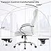 BestOffice Ergonomic Office Chair Desk Chair PU Leather Computer Chair Executive Adjustable High Back PU Leather Task Rolling Swivel Chair with Lumbar Support (White)