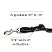 Vaun Duffy Double Dog Leash Coupler with Two Dual Padded Handles, No Tangle Splitter Swivel, Reflective Stitching, 3/4 Inch Wide and Adjustable 22-32 Inch, Best for Walking 2 Small Dogs