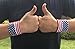 XObandanas American Flag Wristband USA Star Olympics Sweatband Men Women for Sport Tennis Basketball Fitness Exercise (Pack of 2)
