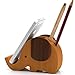 APSOONSELL Wood Elephant Cell Phone Stand Holder for Desk & Cute Gifts(5.2in)