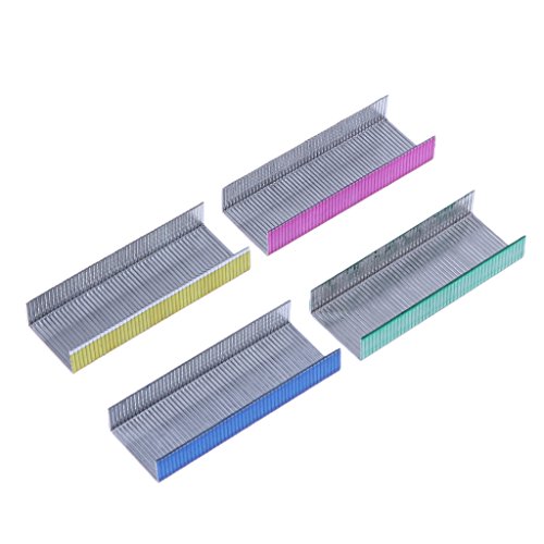 Qupida 2018 Colorful Stapler Book Staples Stitching Needle 1.2 cm Book Staples 800Pcs/box Office Supplies