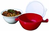 Handy Gourmet JB6502 Red Cool Touch Micro Bowl, Red