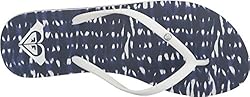 Roxy Women's Bermuda Sandal Flip Flop, blue haze, 9