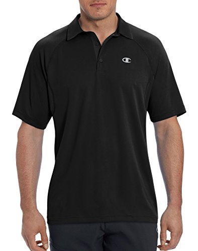 Champion Men's Catalyst Polo Shirt, Black, XL