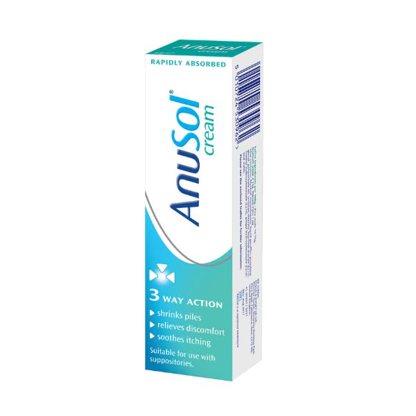 Anusol Cream for Haemorrhoids Treatment - Shrinks Piles, Relieves Discomfort and Soothes Itching, 43g