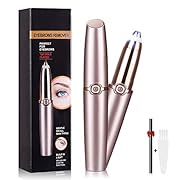 【2020 Version】Eyebrow Trimmer – Painless Eyebrow Hair Remover Portable Eyeborw Razor Epilator Shaver with LED Light…