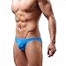 FEESHOW Men's Smooth Stretch Bikini Swimwear Underwear Swim Briefs (Blue, XXL)