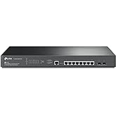 TP-Link Jetstream 8 Port Multi-Gigabit L2+ Managed PoE Switch (TL-SG3210XHP-M2) - 8 PoE+ Port @240W, 2 x 10G SFP+ Slots, 2.5G