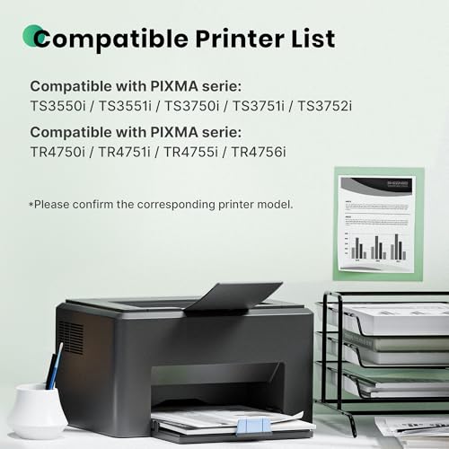 PG-575XL CL-576XL Ink Cartridges Replacement for Canon 575 576 XL Cartridges for Canon PIXMA TR4755i TS3750i TR4756i TR4750i TS3550i TS3752i TS3751i TS3551i TR4751i (Black Tri-Color, 2-Pack)